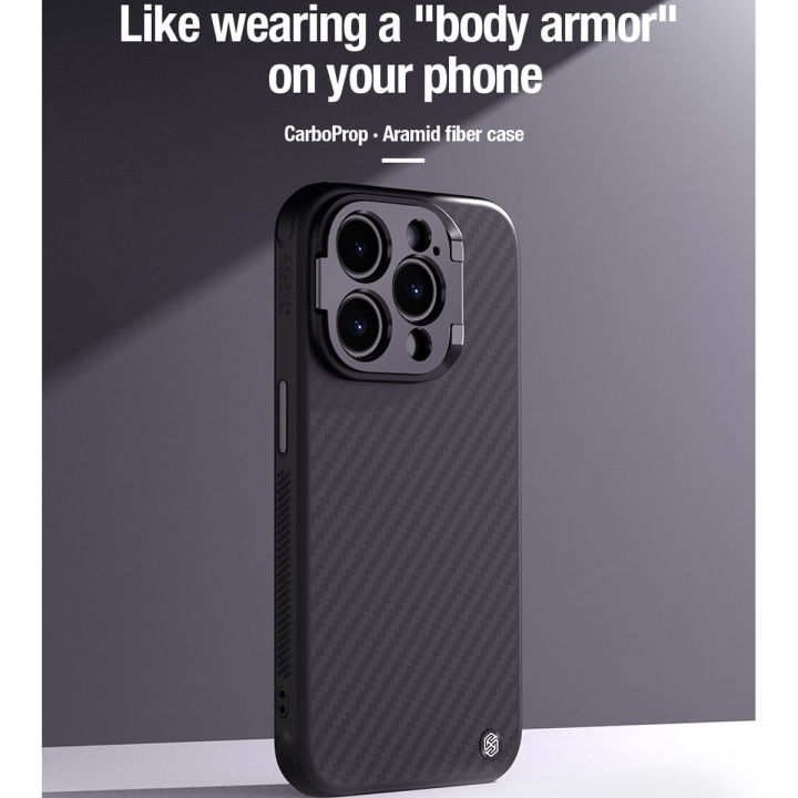 Nillkin%20CarboProp%20Magnetic%20Case%20For%20iPhone%2015%20Pro%20Max%20Aramid%20Fiber%20Armor%20Cover%20By%20Lavish%20Deals%20-%20Image%206