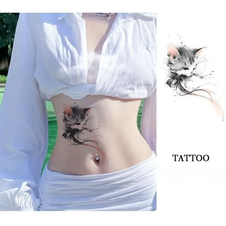 Gaoxiaode Sticker 【Mega Sale】Gao Leng Ink Xiao Mao Color Tattoo Sticker Instagram Style ...
