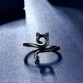 Adjustable Size Yarn Ring Cat Ears Crochet Ring Beginner Knitting Crocheting Loop Thread Wrapped Rings Tension Regulator Tool. 