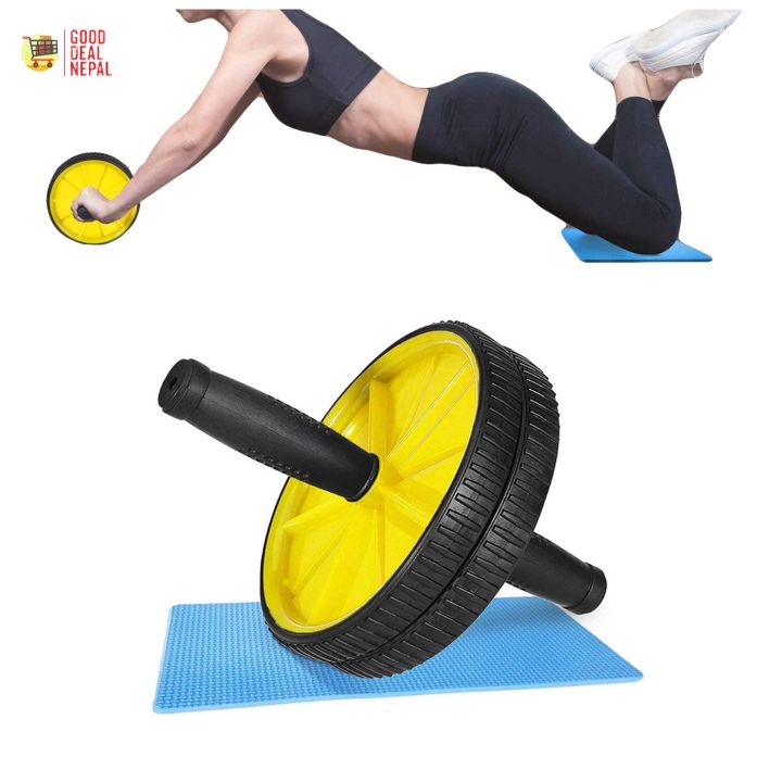 Fitness Ab Roller for Abdominal Training - Fitness Exercise Abs Roller Wheel for Home and Gym