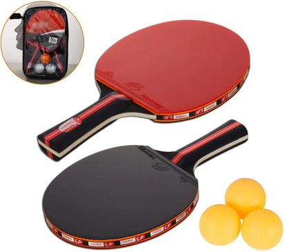 Racket with 3 Balls Best Quality 2Pcs bat Table Tennis- Sold By Time ...