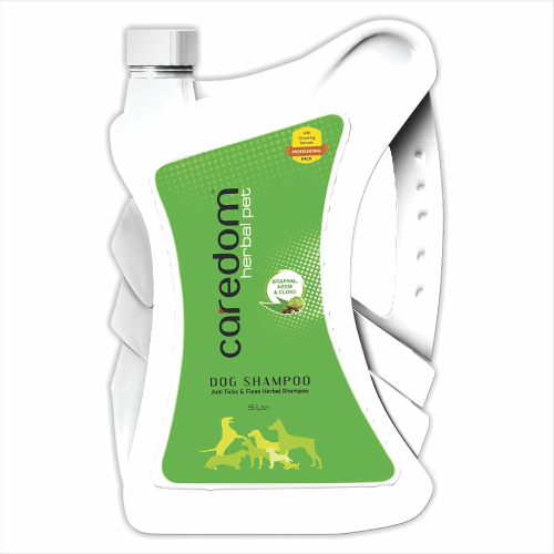Caredom Herbal Pet Dog Shampoo With Conditioner-Sitaphal Neem And Clove - 5Ltr