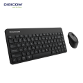 DIGICOM WIRELESS MULTIMEDIA KEYS  ULTRA THIN QUIET COMPACT TENKEYLESS MINI KEYBOARD & WIRELESS SILENT CLICK ERGONOMIC MOUSE COMBO | DG-K85. 