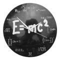 of Relativity Math Formula Wall Clock Scientist Physics Teacher Gift School Classroom Decor. 