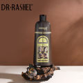Dr.Rashel Collagen And Argan Oil Hair Color Shampoo-  Dark Brown (400ML). 