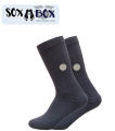 Soxabox Pack of 6 Pairs of Pure Cotton Footprint Socks for Men (SMF-7). 