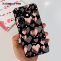 Ashunqiwen Cover For Tecno Spark Go 2024 BG6 Case Luxury Flower Girl TPU Soft Cover For Spark Go 2024 Pop 8 6.6 Phone Case Coque. 