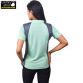 Multicolor Aqua Grey Trekking and Outdoor Sports T-shirts for Women. 