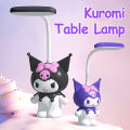 Kawaii Kuromi Eye Protection Table Lamp Anime Sanrio Girly Heart Cute Bedroom Bedside Night Light Cartoon Lamp. 