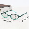 Oval Small Oval Frame Glasses Fashion Y2k PC Optical Myopia Glasses  Round Frame Flat Spectacle Glasses Daily. 