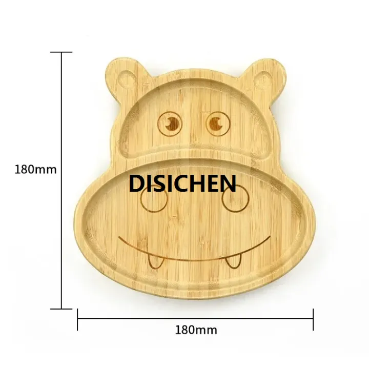 DISICHEN%20Children's%20Animal%20Pattern%20Bamboo%20Tableware%20with%20Base%20Suction%20Cup%20Baby%20Feeding%20Tableware%20Bamboo%20Plate%20Dinner%20Plate%20BPA%20Non-slip%20Affordable%20-%20Image%205