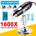 Tools 1600X Portable 8 Led Light Adjustable Dimmer Practical Hand Held Microscope Computers Real-Time Video Inspection Digital Microscope. 