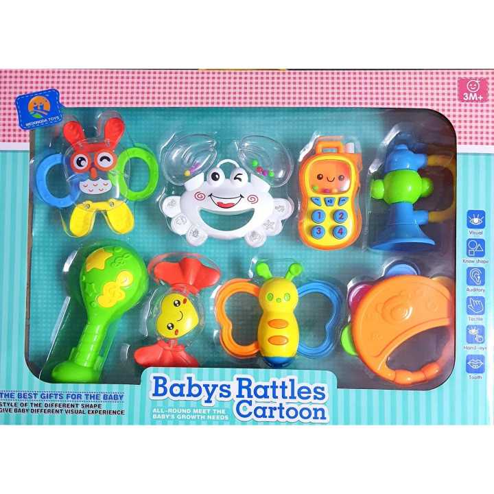 Cozykids Baby Rattle Cartoon Set