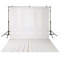 3x5ft Vinyl Photography backdrops White Brick Wall wood floor wedding background for photo studio. 