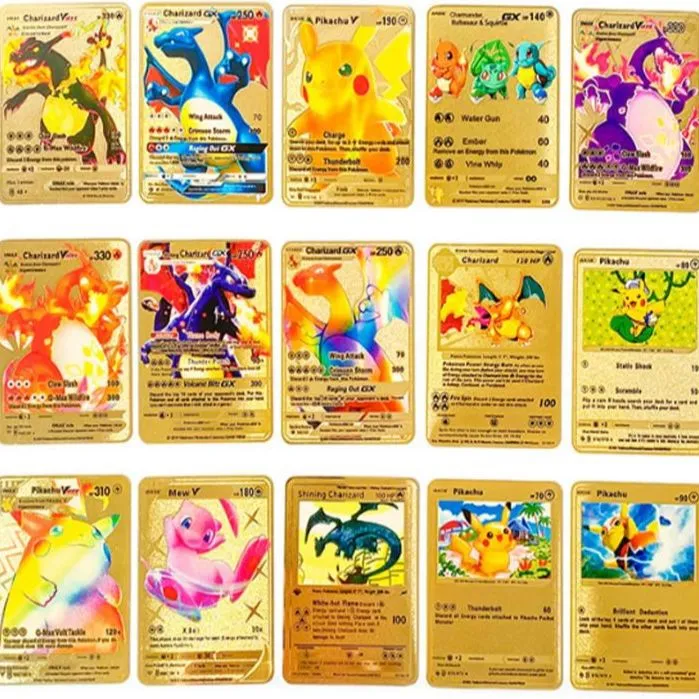 New Gold Foil Rare Pokemon Cards | 55 Pieces | Daraz.com.np