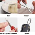 NEXTOOL 4-In Multifunctional Tools Folding Blade Knife cissors crewdriver Nail File. 