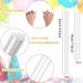 40 Pieces White Plastic Cake Sticks Support Rods with 8 Pieces Cake Separator Plates Cakes and 24 Pieces Clear Cake. 