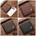 PU Leather Men's Short Wallet Soft Thin Large Capacity Male Leather Purse ID Card Holder Money Clip Men Coin Pocket Shopping. 