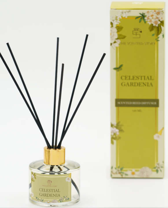 Gardenia Scented Reed Diffuser 120ml by The Scented Story