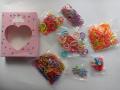 Combo Of 6  Item Candy Color Hair Bands Girls Hair Accessories Elastic Rubber bands Hair Clips Hair Accessories Birthday gift For  Baby. 