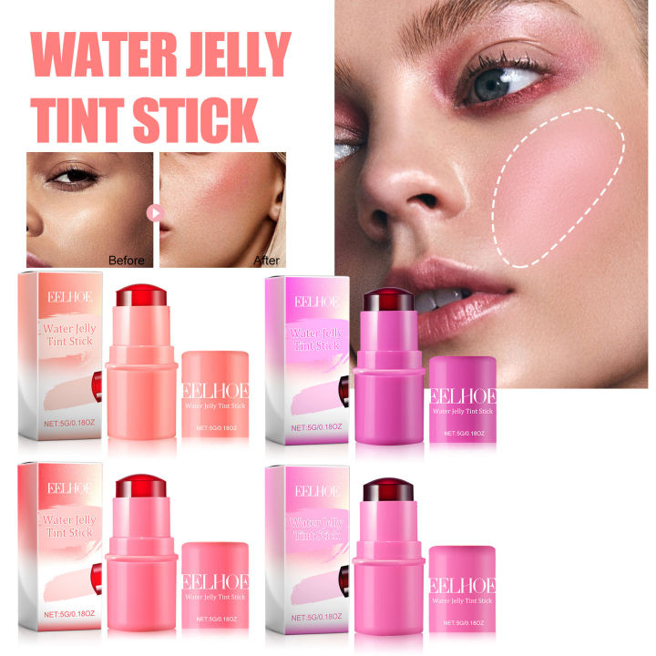Kuying%20Fashion%20EELHOE%20Fruit%20Jelly%20Powder%20Blusher%20Lazy%20People%20Lip%20Gloss%20Stick%20Even%20Skin%20Highlight%20Blush%20Face%20Makeup%20Easy%20to%20Apply%20Lipstick%20-%20Image%202