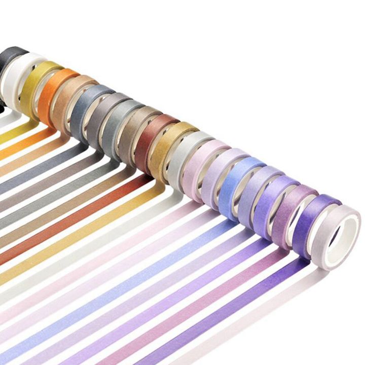 120%20Pcs%20Basic%20Solid%20Color%20Washi%20Tape%20Rainbow%20Masking%20Tape%20Decorative%20Adhesive%20Tape%20Sticker%20Scrapbook%20Diary%20Stationery%20-%20Image%204