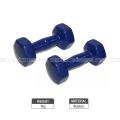 Pack Of 2 Rubber Coated Dumbbell - 1 Kg Each. 