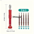 Difutagui Zheng Electronics Mobile Phone Glasses Magnetization Tape Affordable Portable Set Screwdriver 5 in 1 Precision, Suitable for. 