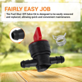 5Pcs 494768 698183 Fuel Shut Off Valve with Clamp for 1/4 Inch Fuel Line & Stratton Lawn Tractor. 