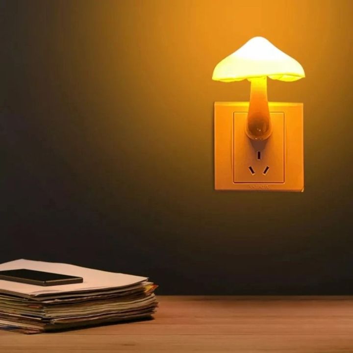 Wall Lamp Household Use Room Lighting Mushroom LED Night Light Cabinet ...