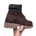 Men's Outdoor Leather Boots – Rugged Lace-Up Timberland Ankle Boots for Hiking, Winter & Daily Wear | 9301. 
