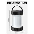 Camping Lantern Rechargeable Camping Lights,Solar Powered, Black. 
