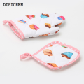 DISICHEN Luxury 1 Set Kids Cooking Costume Kitchen Apron Glove Hat Role Playing Cooking Apron. 