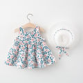2022 Baby Girl Korean Version New Skirt Girls Fashionable Thin Children's Clothing Summer 4 Princess 3-year-old dress on behalf of the hair. 