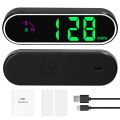 Car mounted GPS speedometer color LED clock needle alarm. 