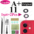 Wenefang 1set Original Back Camera Glass Lens for iPhone 14 11 12 13 Profesional Pro Max 15 Plus mini with Adhesive Repair Tools Cleaning. 