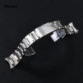 Aixuan 13mm 17mm 18mm 19mm 20mm 21mm Stainless Steel Strap for Rolex Water Luxury Ghost Strap Replacement Watch Bracelet Men Sport Wrist Band. 