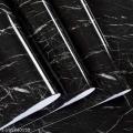 5M*60CM Kitchen Marble Sticker Oil Proof Waterproof Paper Back splash Sticker Roll Stove Cabinet Liner Decor Self Adhesive Wallpapers. 