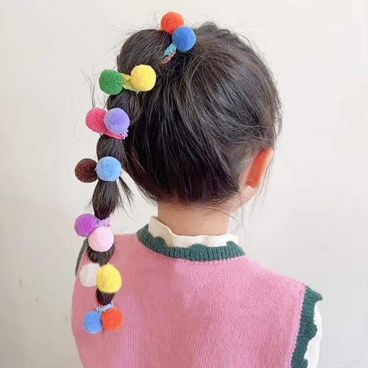 Ball%20Hair%20Bands%20Fashionable%20Wholesale%20Elastic%20Hair%20Ties%20Plush%2020pcs%20Rubber%20Bands%20for%20Birthday%20Baby%20Girls%20Kids%20Use%20School%20Gift%20-%20Image%208