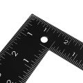 Teacher 0-30cm 0-20cm Measuring Range L Shaped Design Square Ruler Black. 