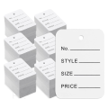 3000 Price Tags, 4.9cm X 3.5cm White Clothes Size Tags Make Labels Clothing Labels. 
