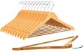 Brown Cloth Hanger, 6 Pcs Wooden. 