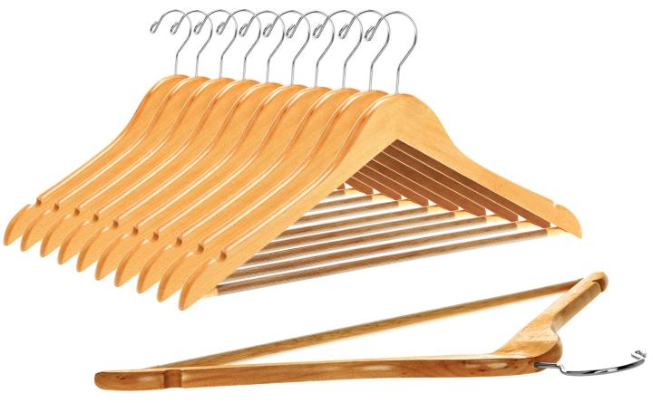Brown%20Cloth%20Hanger,%206%20Pcs%20Wooden%20-%20Image%202