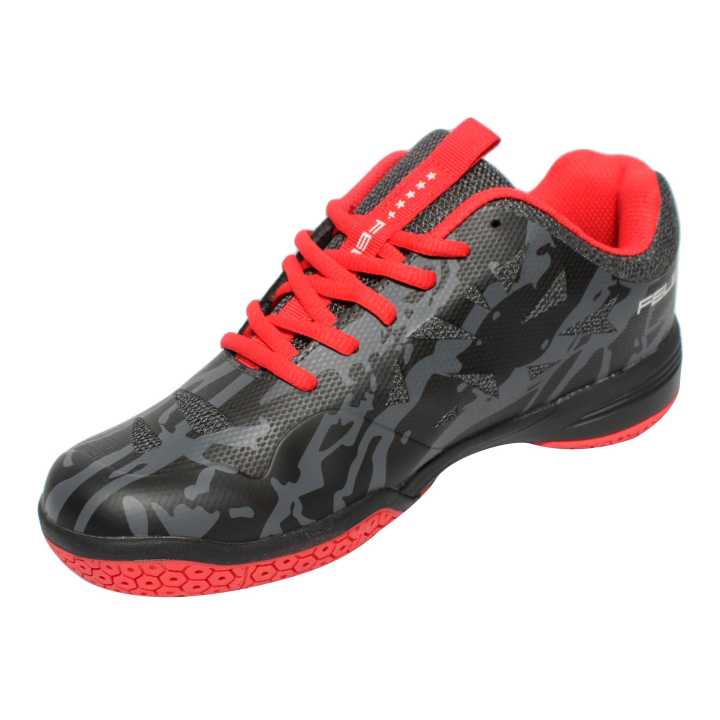Felet Boost 1.0 (Black/Red) Badminton Shoes Unisex