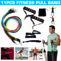 11PCS Resistance Bands Tube Set Stretch Training Rubber Expander Tubes Crossfit Fitness Gum Elastic Pull Rope. 