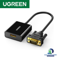 UGREEN HDMI Female to VGA Male Adapter: Best-Quality Video Conversion. 