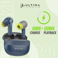 Ultima Atom 820 Earbuds With 25Hrs Playtime | Fast Charging | 13MM Drivers | IPX5 Sweat Proof | ENC Noise Cancellation Bluetooth Wireless Earbuds. 