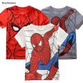 Huadunwen 【2025 Version】 Kingstar123 Kids Boys Tops Spider man T-shirt Clothes Short Sleeve Casual Cotton Tee Summer. 