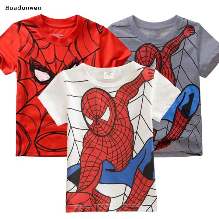 Huadunwen%20%E3%80%902025%20Version%E3%80%91%20Kingstar123%20Kids%20Boys%20Tops%20Spider%20man%20T-shirt%20Clothes%20Short%20Sleeve%20Casual%20Cotton%20Tee%20Summer%20-%20Image%202