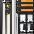 DISCHEN Luxury Mini LED Power Bank Flashlight Outdoor Emergency Service Lamp Portable Rechargeable Torch Fishing Hiking Camping Light. 